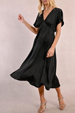 Vestido midi - Negro