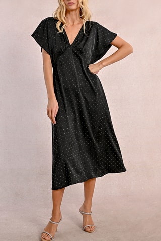 Vestido midi - Negro