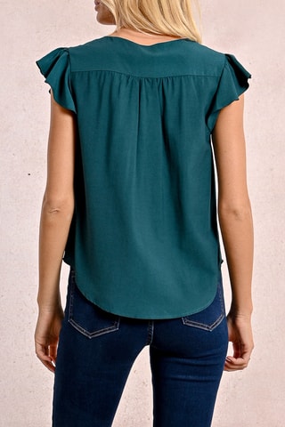 Top - Petrolblauw