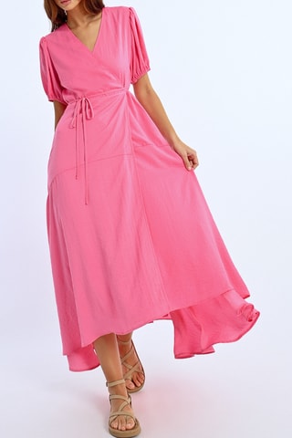 Vestido cruzado - Rosa