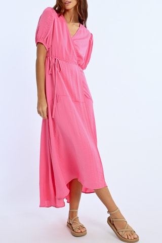 Vestido cruzado - Rosa