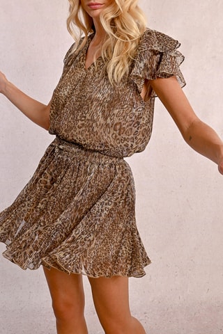 Blusa plisada - Beige