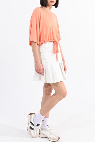 Camiseta cropped - Naranja - Lili Sidonio