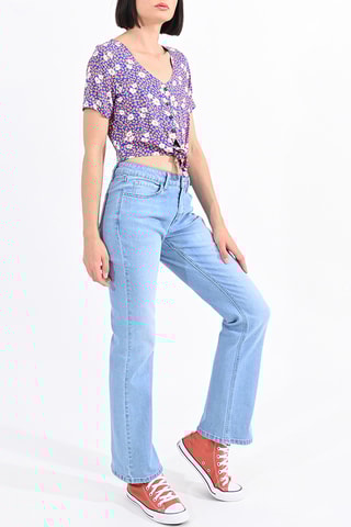 Crop top - Azul marino - Lili Sidonio