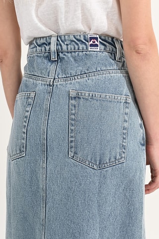 Falda recta vaquera - Celeste - Molly Bracken