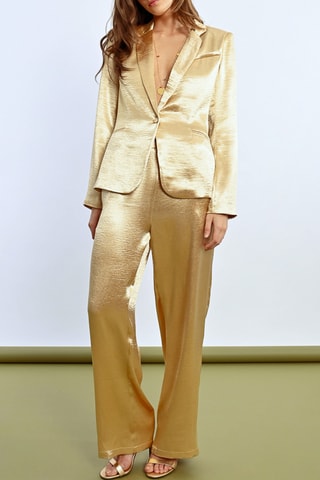 Pantalón de tiro alto - Dorado