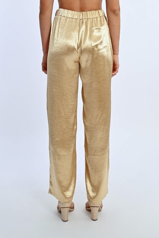 Pantalón de tiro alto - Dorado