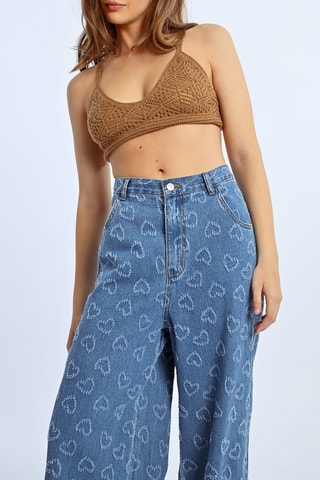 Vaquero de tiro alto - Azul