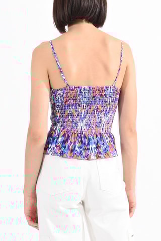 Top - Azul marino y naranja - Lili Sidonio