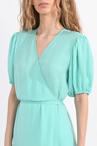 Robe midi - Turquoise - Lili Sidonio