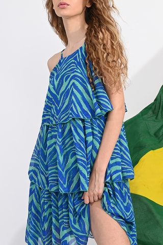 Vestido avolantado - Azul rey - Lili Sidonio