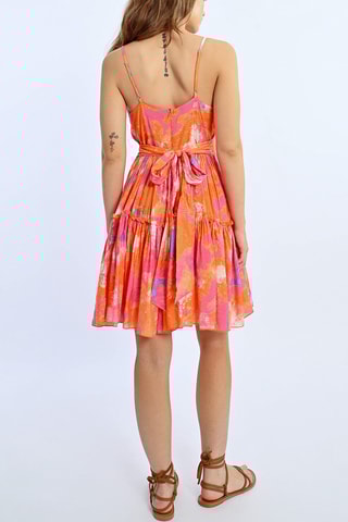 Vestido evasé - Naranja