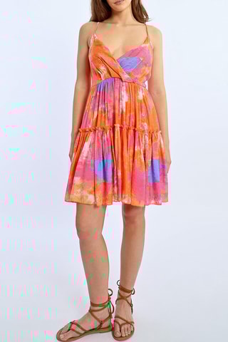 Vestido evasé - Naranja