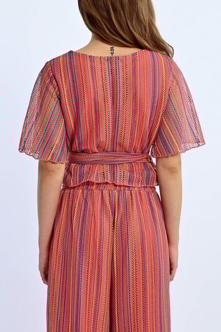 Crop top cruzado - Rosa