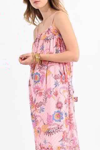 Jurk met Ruches - Roze - Molly Bracken