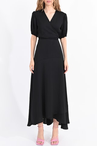 Vestido cruzado - Negro - Lili Sidonio