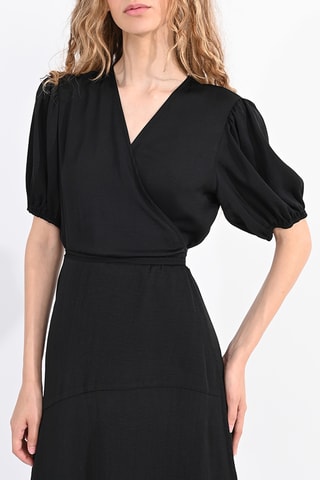 Vestido cruzado - Negro - Lili Sidonio