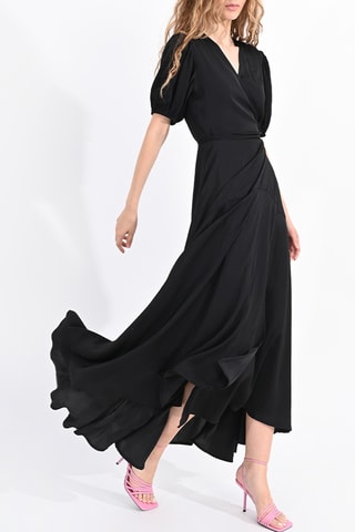 Vestido cruzado - Negro - Lili Sidonio