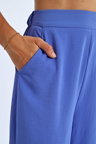 Pantalón de tiro alto - Índigo