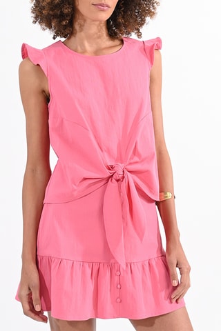 Rechte Jurk - Koraalrood - Molly Bracken