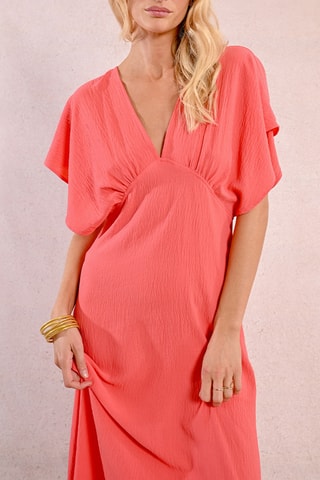 Vestido largo - Coral