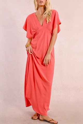 Vestido largo - Coral