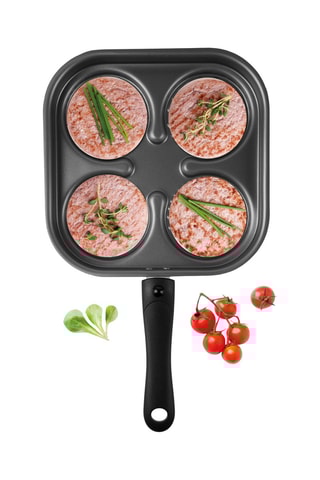 Poêle à frire avec compartiments - 24 x 24 cm
