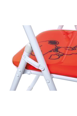Chaise pliable Snoopy - Blanc et rouge