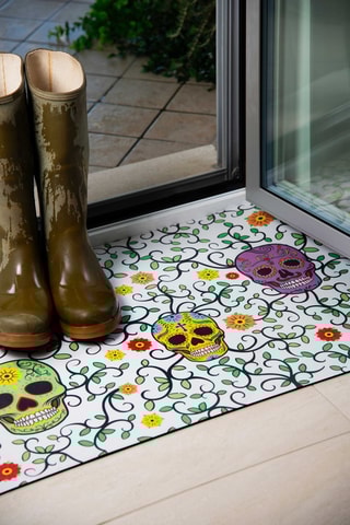 Tapis Calavera - Multicolore - 80 x 52 cm