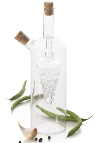 Huilier et vinaigrier en verre soufflé Soffio - 21 x 8 cm