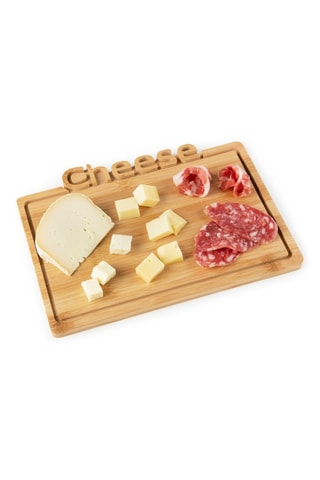 Planche à fromages en bambou Linea  -  26 x 19 cm