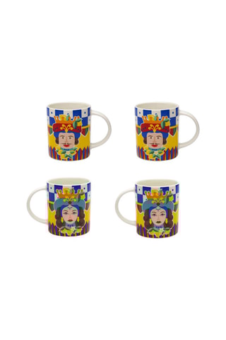 4 mugs  en New Bone China Rhapsody - 30 cl