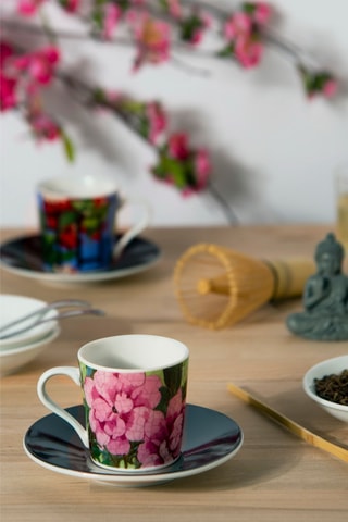 Service à café en porcelaine Fucisode 6 personnes