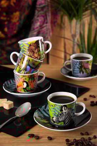 Service à café en porcelaine 6 personnes