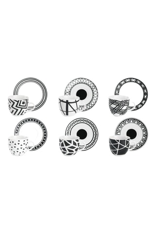 Service à café en porcelaine Emily - 6 personnes