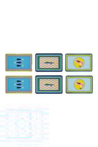 6 sets de table Corail – 43,5 x 29 cm