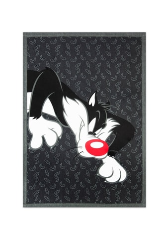 Torchon Sylvestre Titi et Grosminet Looney Tunes - Noir et blanc