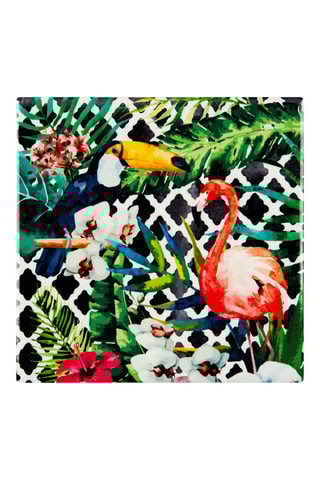 Sous-plat en céramique Tropical Chic - 15 x 15 x 1 cm