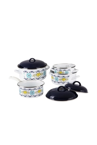 Batterie de cuisine en porcelaine Amalfi - 7 pièces