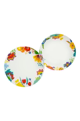 Assiettes en porcelaine Saint Tropez - 12 pièces