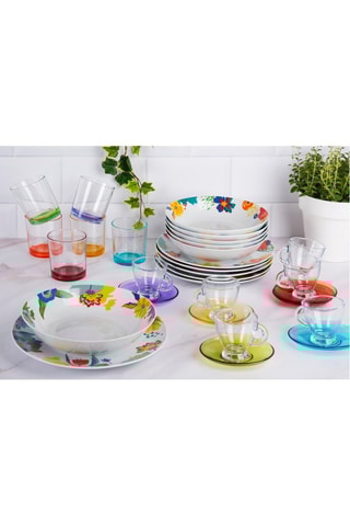 Assiettes en porcelaine Saint Tropez - 12 pièces