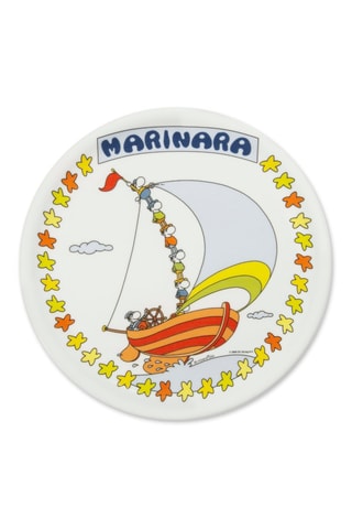 6 assiettes à pizza en porcelaine Mordillo - 30,5 cm