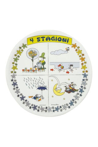 6 assiettes à pizza en porcelaine Mordillo - 30,5 cm