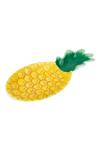 Assiette/repose-cuillère en céramique Tropical - 27 x 12 cm