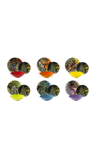 Service en porcelaine Madagascar Color - 18 pièces