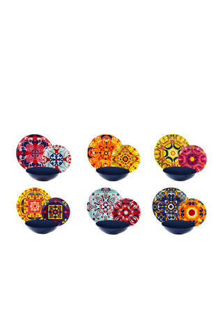 Service en porcelaine et grès Venice - 18 pièces