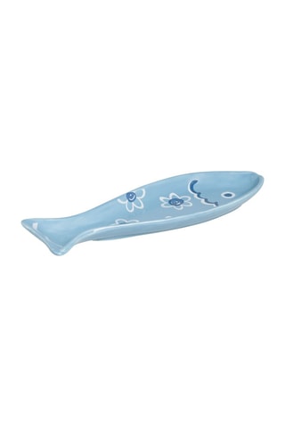 Assiette repose-cuillère en céramique Océan -  27 x 12 cm