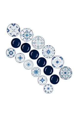 Service en porcelaine et grès Vietri - 18 pièces