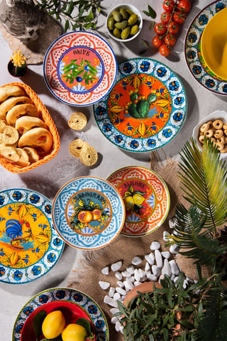 Service en porcelaine Bari Vecchia - 18 pièces