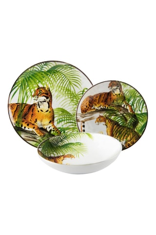 Service en porcelaine Leopard - 18 pièces